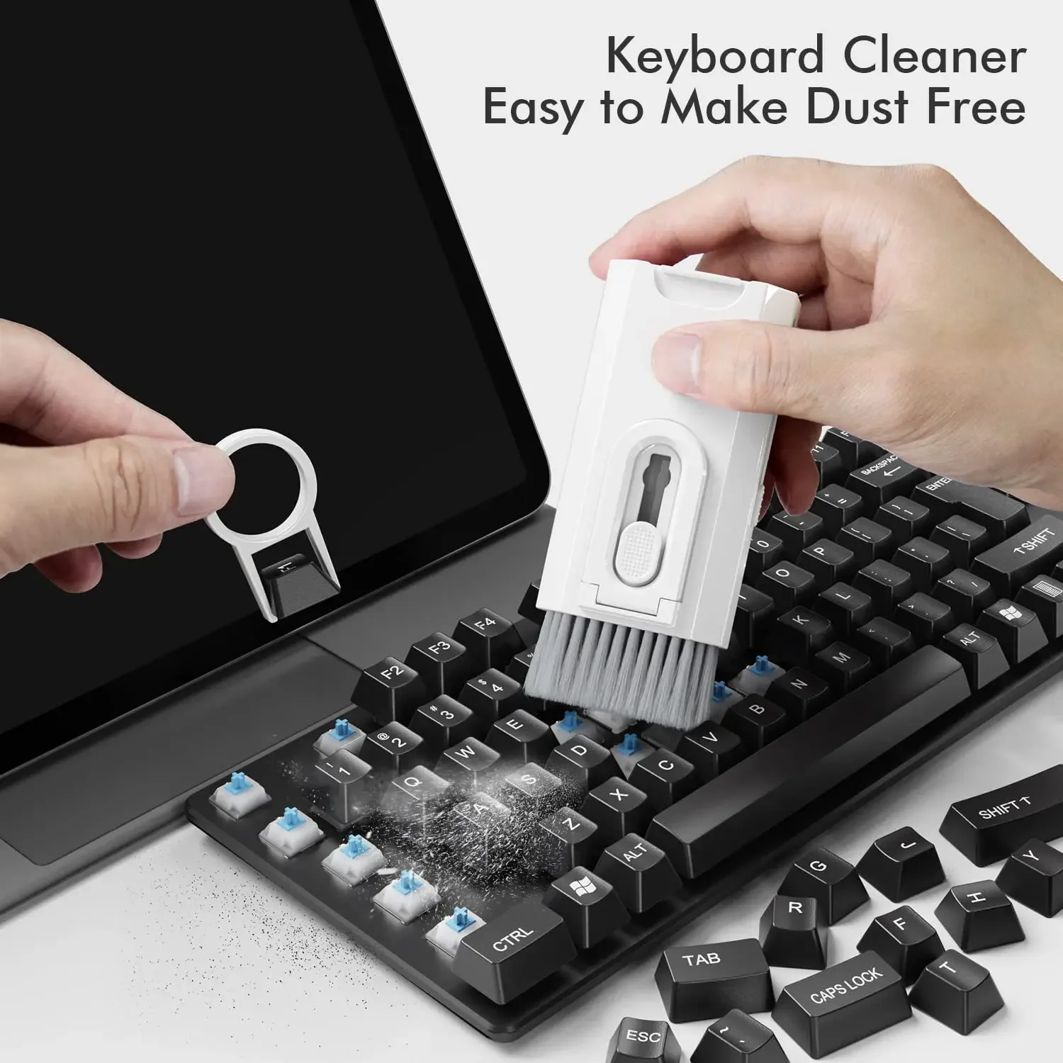 Monitor Cleaning Kit - 8-in-1 Elektronische Reinigingsset Schermreiniger Multifunctionele Reinigingsborstel