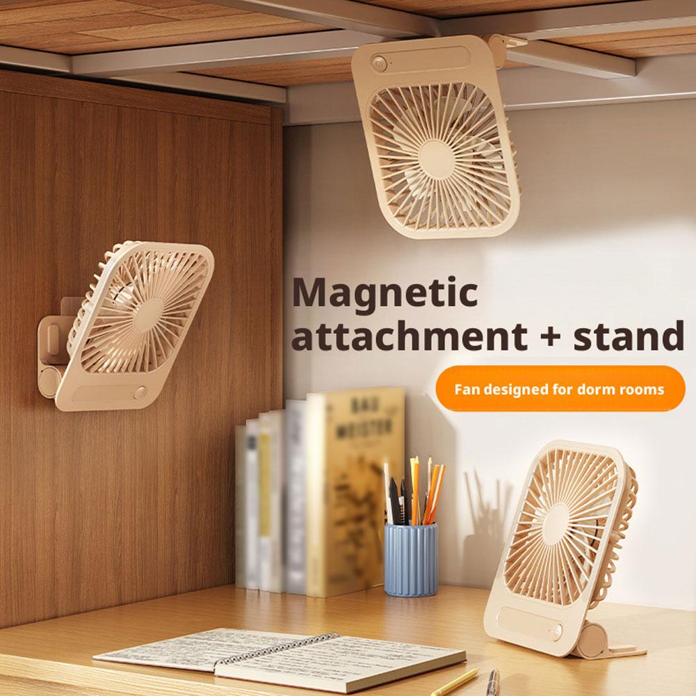 Desk Setup Equipment - Ultradunne magnetische koelventilator Tafelventilator USB oplaadbare