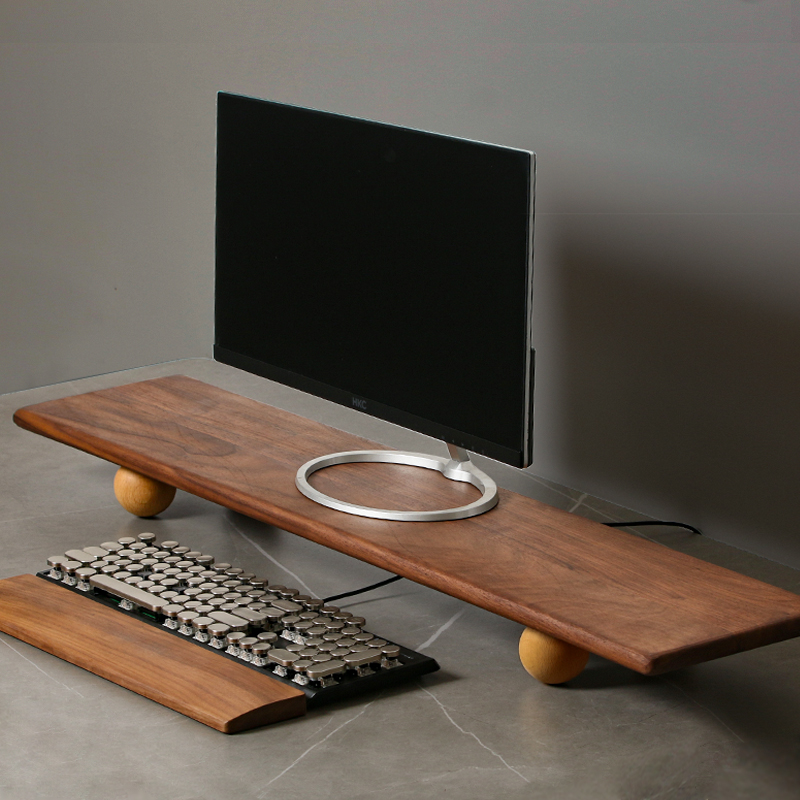 Desk Setup For Laptop And Monitor - Massief Houten Monitor Riser Laptop Hoogte