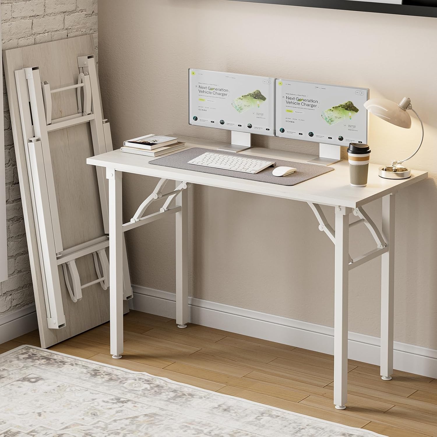 Desk Setup For 2 Laptops - Frylr klein opvouwbaar computerbureau – draagbare