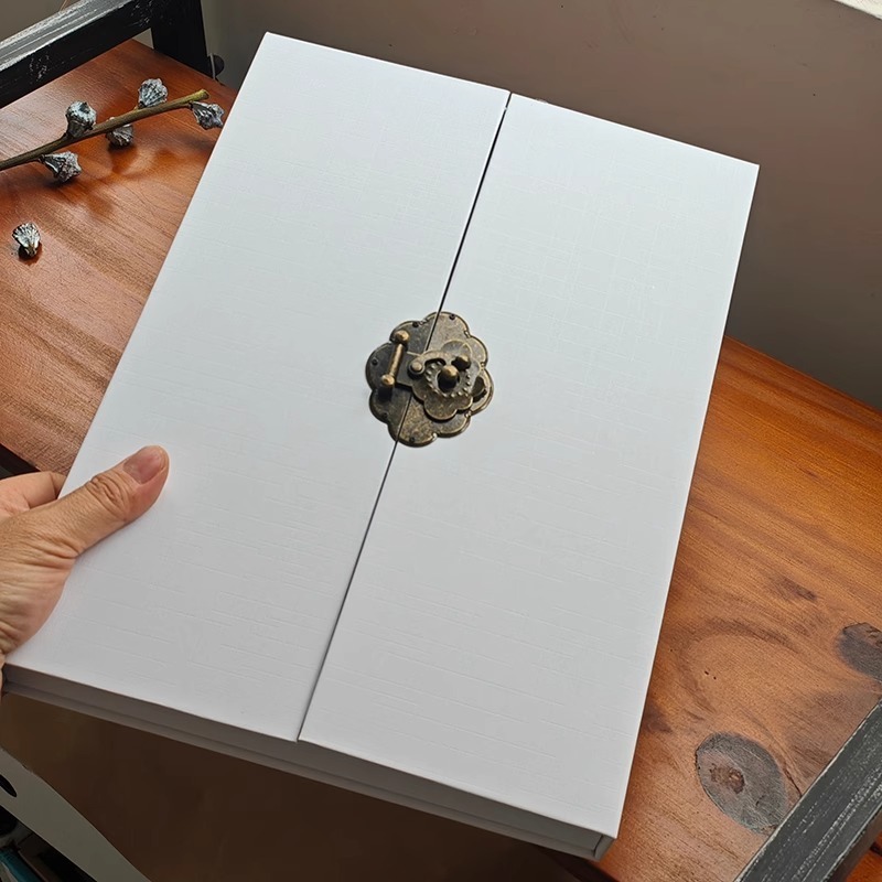 Ring Binder Box - Met slot Sieradendoos Minimalistische creatieve sieradendozen