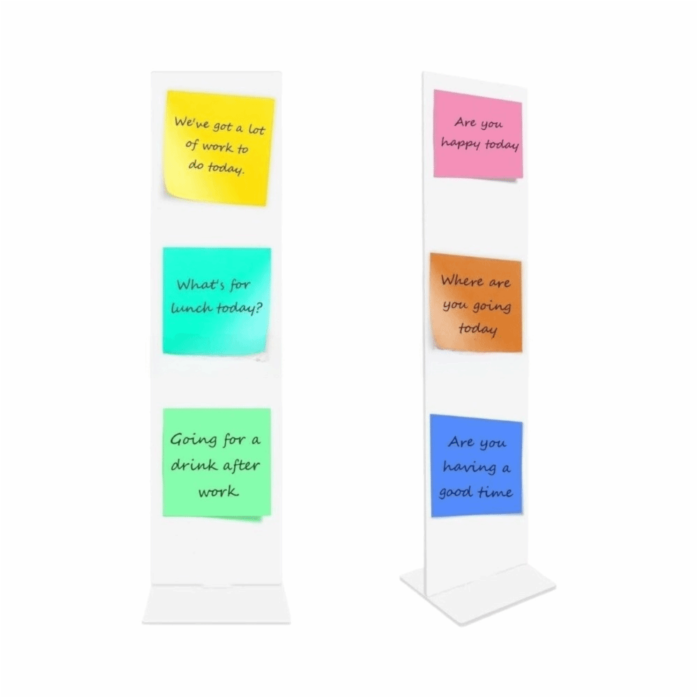 Sticky Memo Holder - Acryl Memo-prikbord Doorzichtige afneembare notitiehouder Standaard