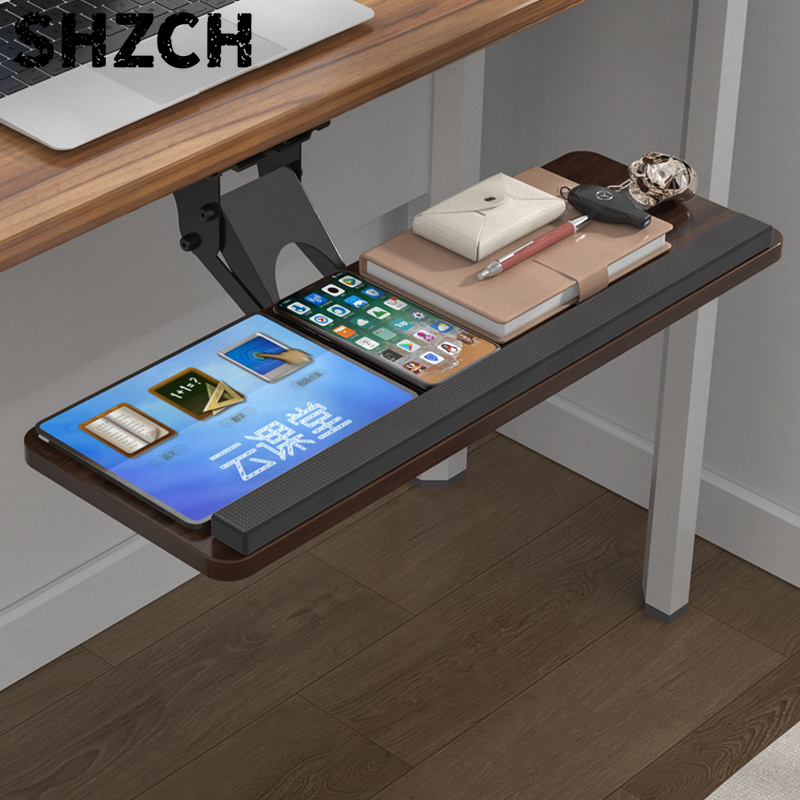Desk Setup With Keyboard Tray - ‌ Ergonomische onderbureaublad toetsenbordlade met draaibare