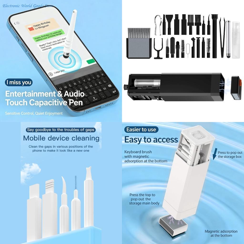 Monitor Cleaning Kit - A3PD 32-delige componentreinigingsset voor het verwijderen
