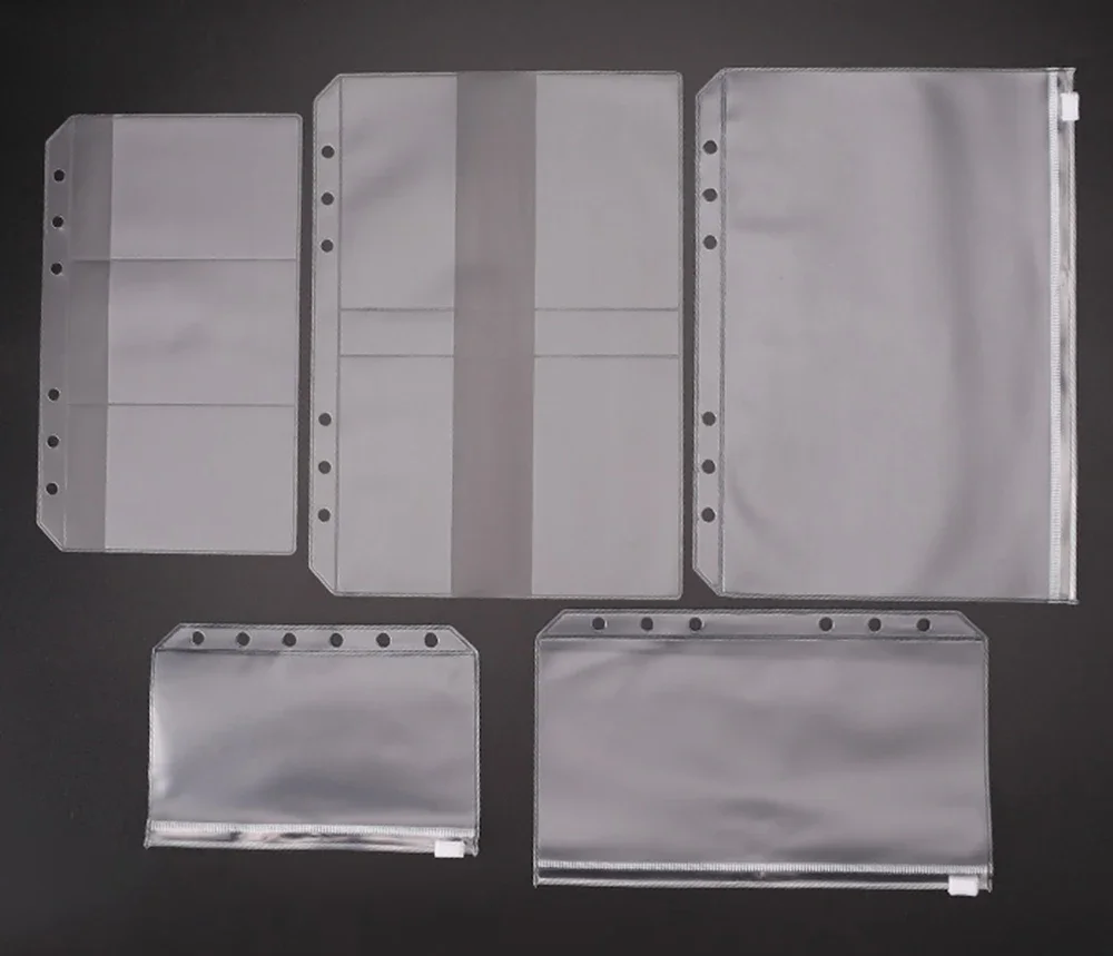 Ring Binder Box - Transparante PVC Opbergtas voor Reiziger Notebook