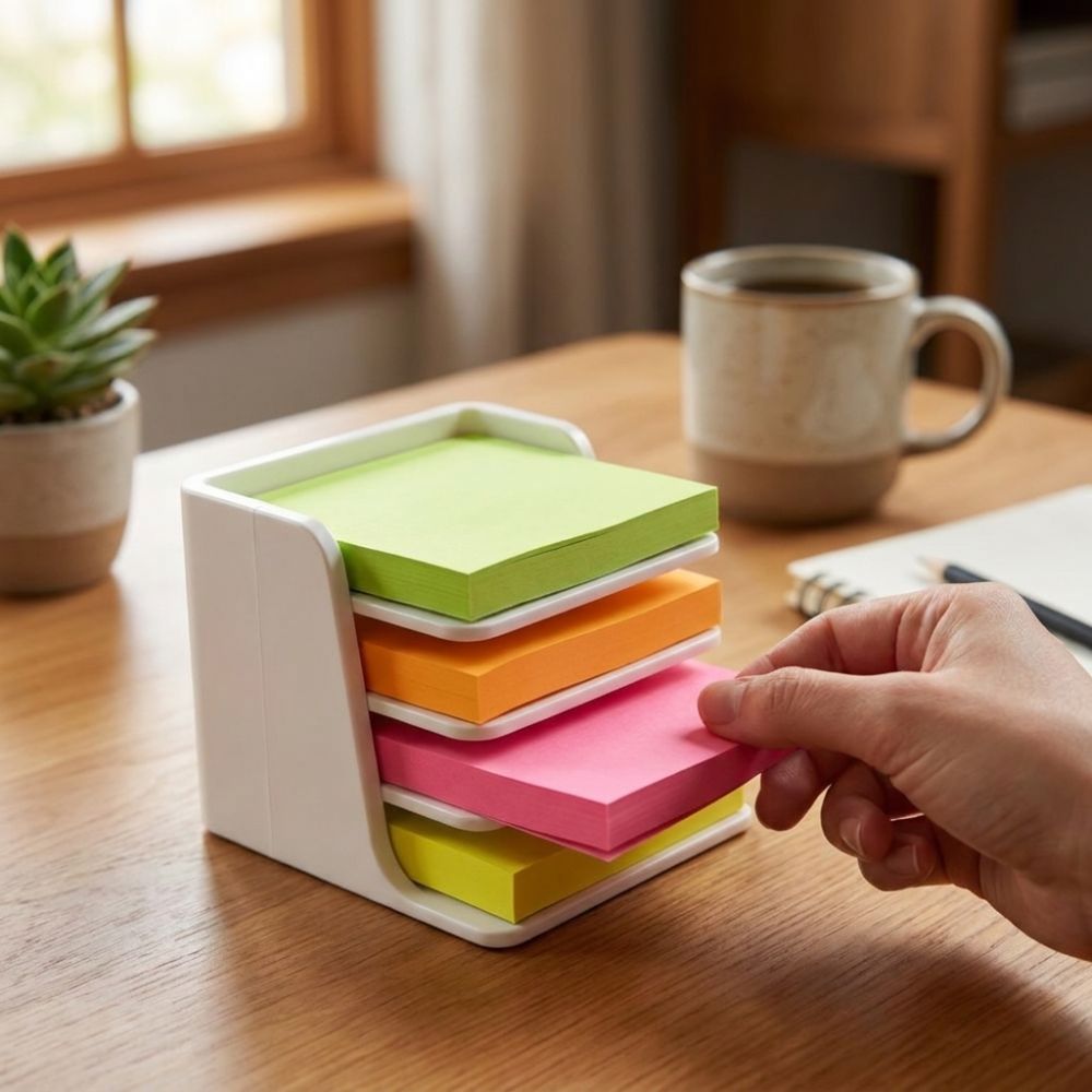 Stapelbare klevende notitiehou - Sticky Memo Holder recensie en prijs