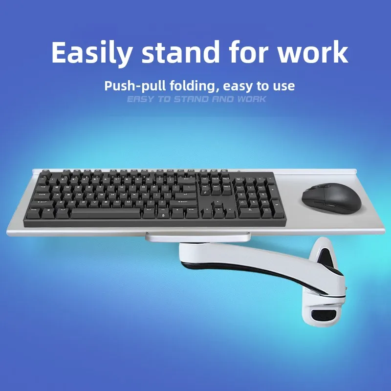 Industriële wandbevestigde toe - Desk Setup With Keyboard Tray recensie en prijs