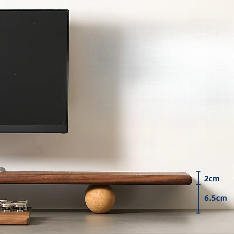 Massief Houten Monitor Riser L - Desk Setup For Laptop And Monitor recensie en prijs