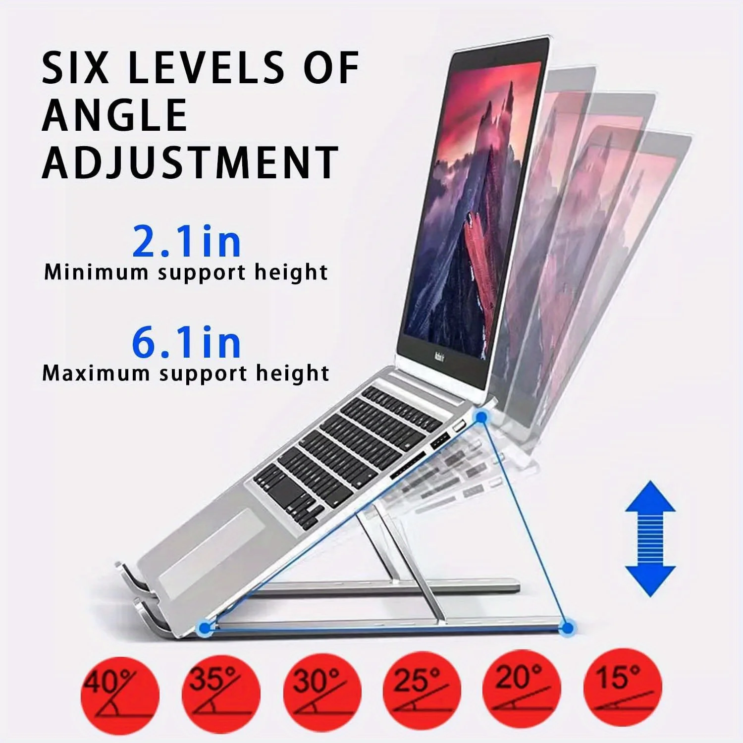 Opvouwbare aluminium laptopsta - Desk Setup Riser recensie en prijs