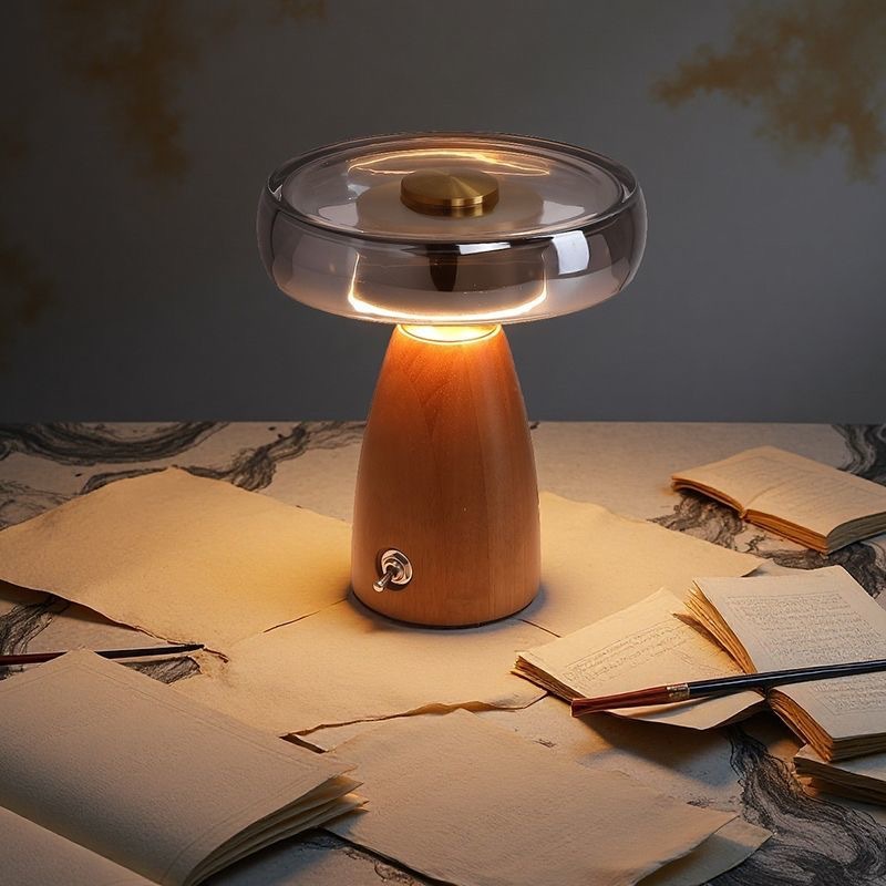 Vintage houten tafellamp Retro - Desk Setup Vintage recensie en prijs