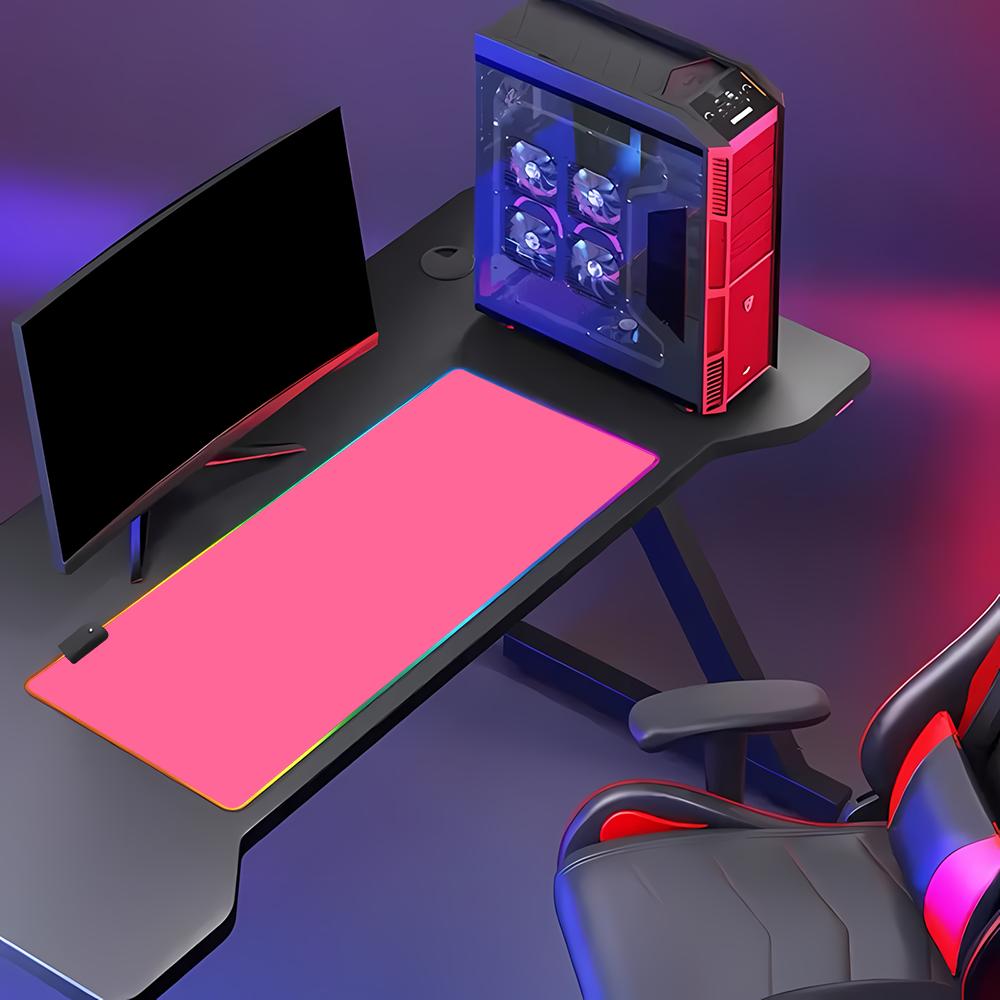 RGB HD Effen kleur Gaming-muis - Desk Setup With Keyboard Tray recensie en prijs
