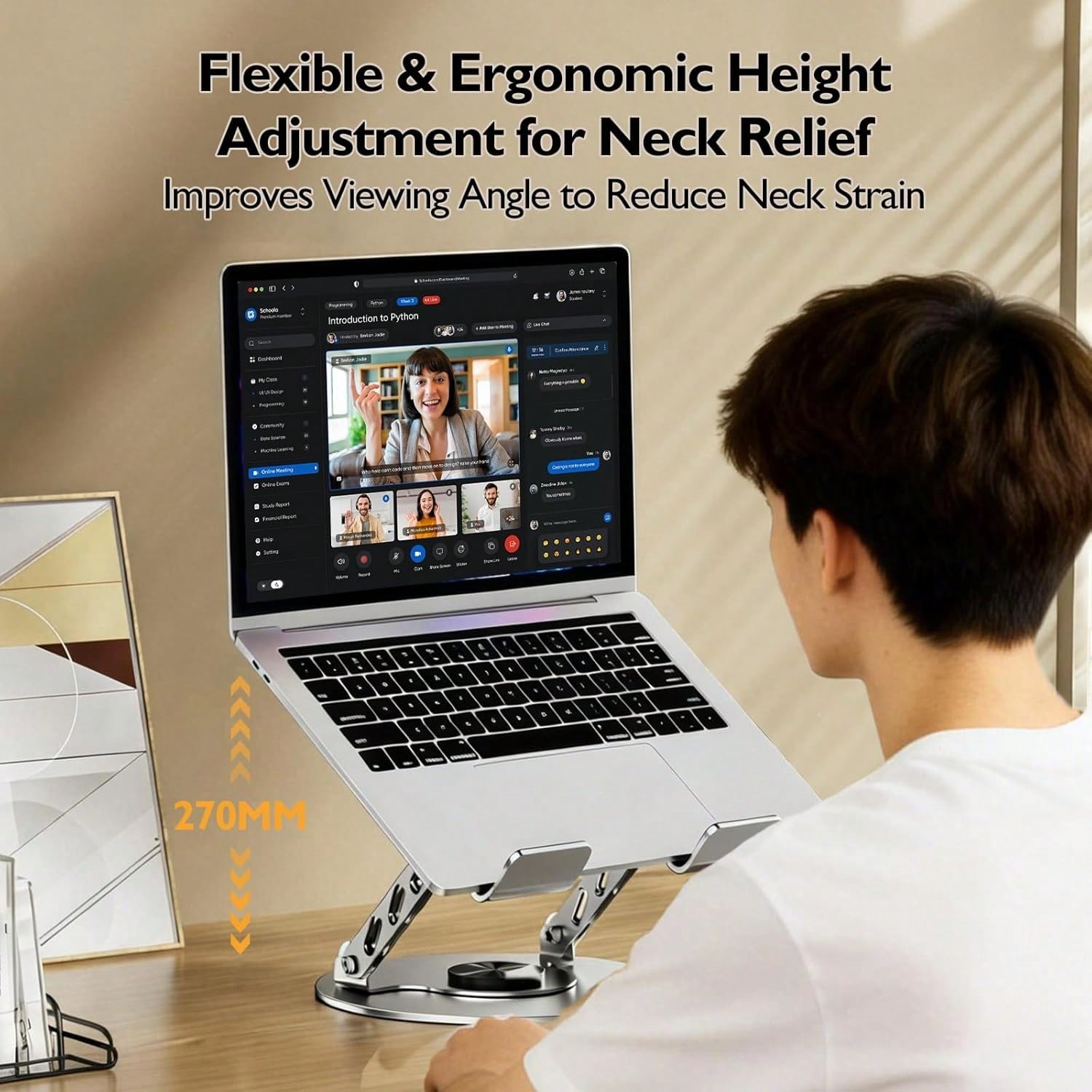 360 °   Draaibare laptopstanda - Desk Setup Riser recensie en prijs