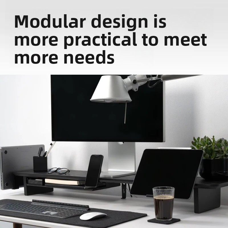 Massief Houten Monitor Riser S - Desk Setup Riser recensie en prijs