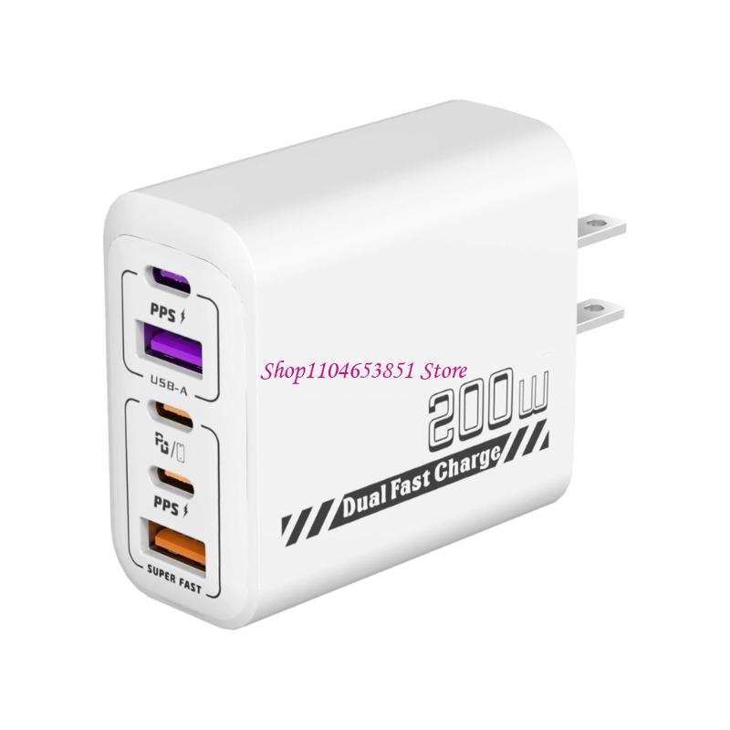 200 W 5-poorts snellader met 3 - Desk Setup For 2 Laptops recensie en prijs