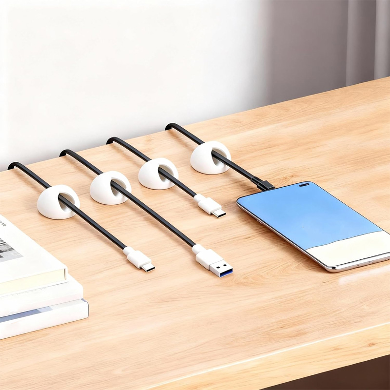 6/10/18-delige kabelorganizers - Desk Setup Equipment recensie en prijs