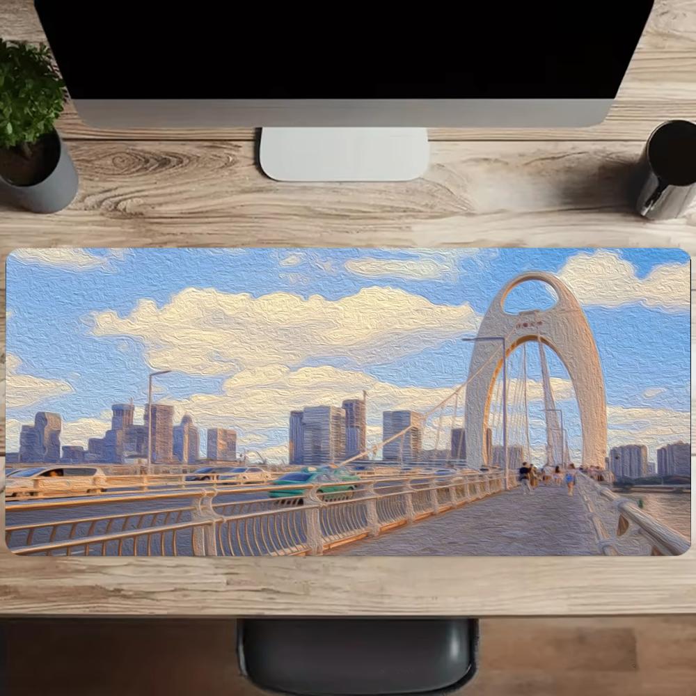 Stedelijk straatscène olieverf - Desk View Setup recensie en prijs