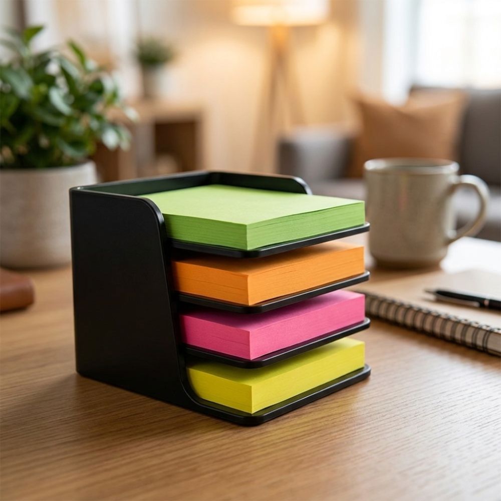 Stapelbare houder voor plaknot - Sticky Memo Holder recensie en prijs