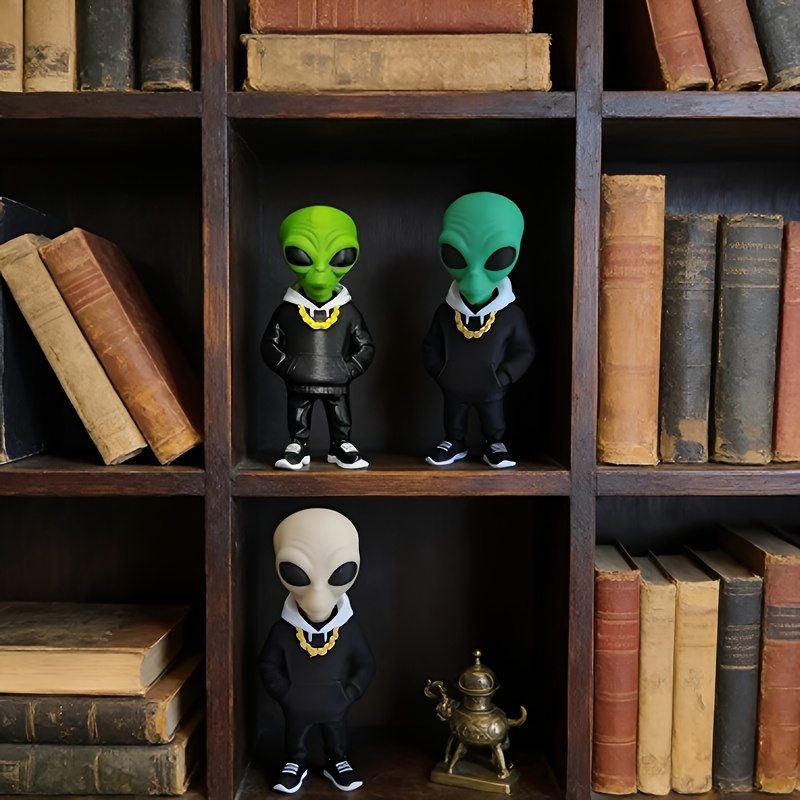 1 stuk groene alienfiguur met  - Desk Setup Design recensie en prijs